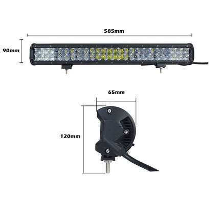 23inch Osram LED Light Bar 5D 144w Sopt Flood Combo Beam Work Driving Lamp 4wd 2