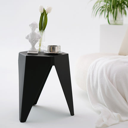 Artiss 2x Bar Stools Puzzle Plastic Foot Stool Black 5