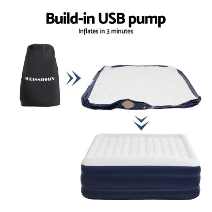 Weisshorn Air Mattress Double Inflatable Bed 46cm Air bed 6