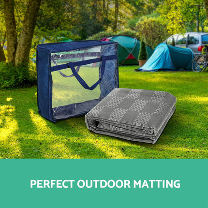 Weisshorn 6x2.5M Annex Matting 600GSM Floor Mats Hollow Design Mesh Caravan 3
