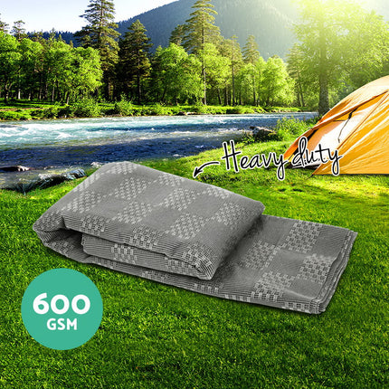 Weisshorn 6x2.5M Annex Matting 600GSM Floor Mats Hollow Design Mesh Caravan 4