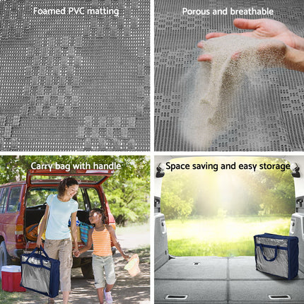 Weisshorn 6x2.5M Annex Matting 600GSM Floor Mats Hollow Design Mesh Caravan 5