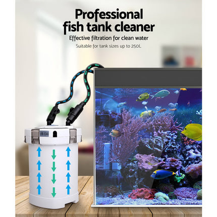 Giantz Aquarium Filter Fish Tank External Canister Water Pump 1250L/H 4