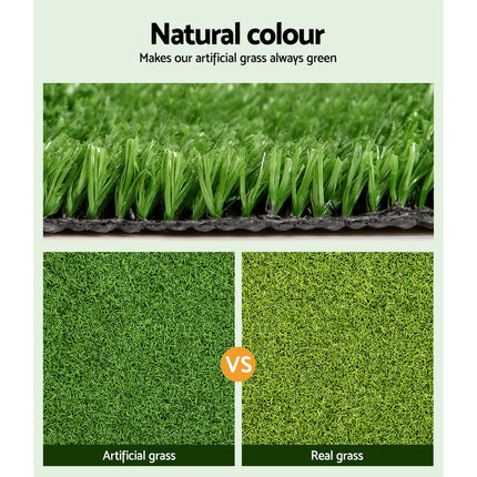 Prime Turf Artificial Grass 2mx10m 10mm Synthetic Fake Lawn Turf Plant Plastic Olive 4