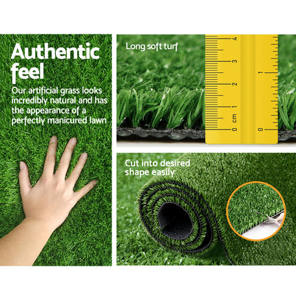 Prime Turf Artificial Grass Synthetic 20 SQM Fake Lawn 17mm 1X10M 6