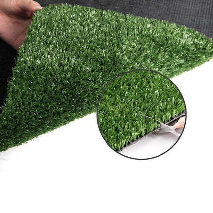 Prime Turf Artificial Grass 1mx20m 17mm Synthetic Fake Lawn Turf Plant Plastic Olive 7