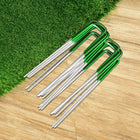 Prime Turf Artificial Grass Synthetic Pins 100pcs Turf Pegs Heavy Duty Weed Mat Stakes Landscape
