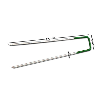Prime Turf Artificial Grass Synthetic Pins 100pcs Turf Pegs Heavy Duty Weed Mat Stakes Landscape 2