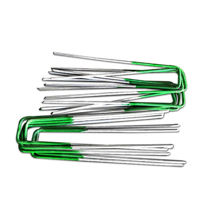 Prime Turf Artificial Grass Synthetic Pins 100pcs Turf Pegs Heavy Duty Weed Mat Stakes Landscape 4
