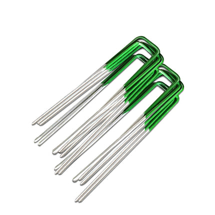 Prime Turf Artificial Grass Synthetic Pins 100pcs Turf Pegs Heavy Duty Weed Mat Stakes Landscape 7