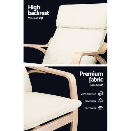 Artiss Rocking Armchair Nursing Bentwood Aero 4