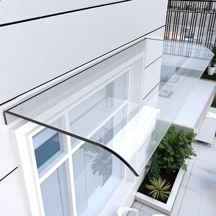Instahut Window Door Awning 0.4mx1m Transparent 6