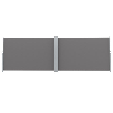 Instahut Side Awning Sun Shade Outdoor Retractable Privacy Screen 1.8X6M Grey 3
