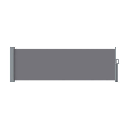 Instahut Side Awning Sun Shade Outdoor Blinds Retractable Screen 1X3M Grey 3