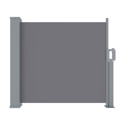 Instahut Side Awning Sun Shade Outdoor Blinds Retractable Screen 1X3M Grey 4