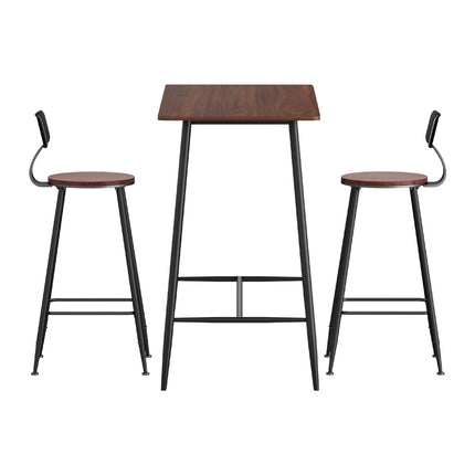 Artiss Bar Table and Stools Set Dining Desk Kitchen Chairs Cafe Pub 4