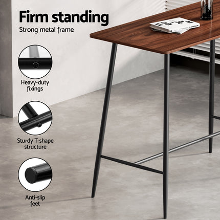 Artiss Bar Table and Stools Set Dining Desk Kitchen Chairs Cafe Pub 6