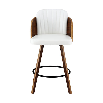 Artiss Wooden Bar Stools Swivel Kitchen Counter Stool Chair 58cm Seat Height 3
