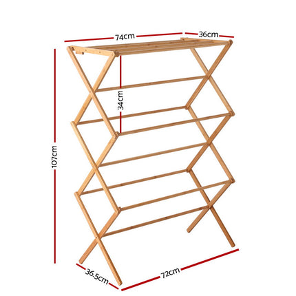Artiss Clothes Airer Coat Rack Foldable Hanger Dryer 2