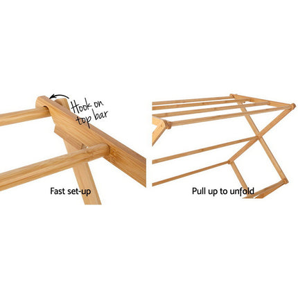Artiss Clothes Airer Coat Rack Foldable Hanger Dryer 6