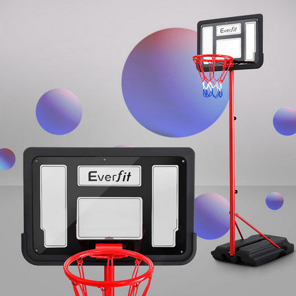 Everfit 1.6M Kids Basketball Hoop Stand System Portable 7