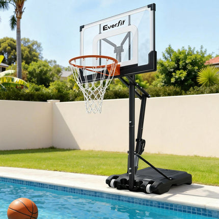 Everfit Portable Basketball Hoop Adjustable Pool Goal System Backyard 1.05M-2.1M 7