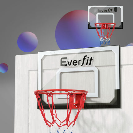 Everfit 23" Mini Basketball Hoop Backboard Door Wall Mounted Sports Kids Black 7
