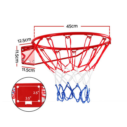 Everfit Basketball Ring Hoop Rim Goal Net 45CM 2