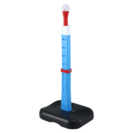Keezi Kids Basketball Hoop Stand Baseball Set Adjustable Height Sports Toys Blue 3