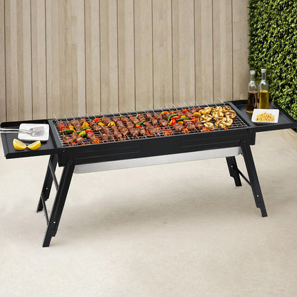 Grillz Charcoal BBQ Grill Smoker Portable Barbecue Outdoor Foldable Camping 7