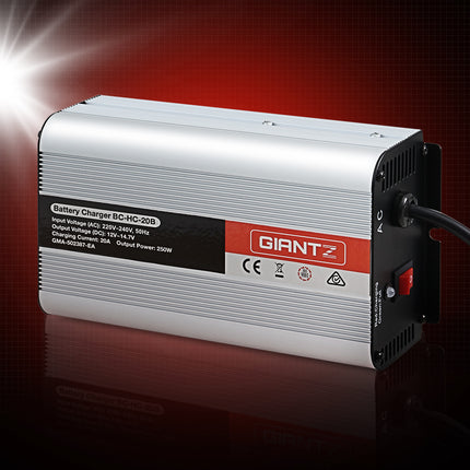 Giantz 12V 20A Car Battery Charger Inverter 20 Amp ATV 4WD Boat Caravan 8