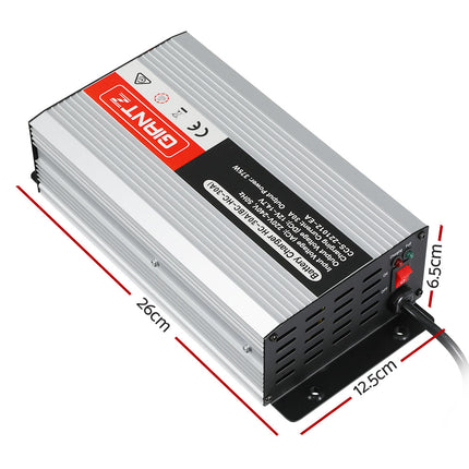 Giantz 12V 30A Car Battery Charger 30Amp ATV 4WD Boat Caravan 4