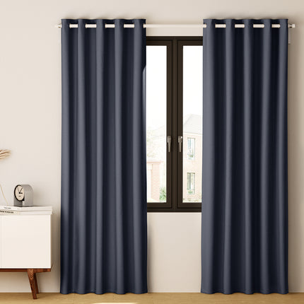 Artiss 2X Blockout Curtains Eyelet 300x230cm Charcoal 8