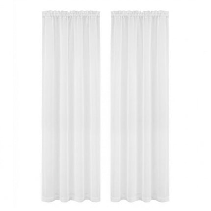 Artiss Blockout Curtains 2X 132x213cm Light Filtering Window Drapes Rod Pocket 2
