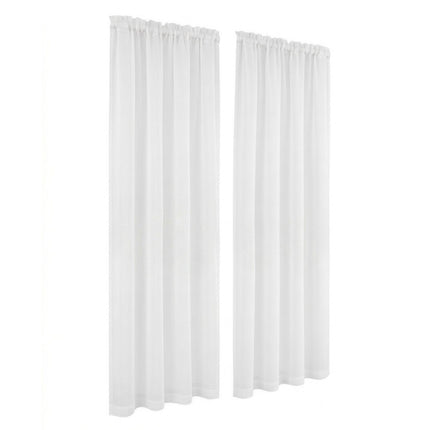 Artiss Blockout Curtains 2X 132x213cm Light Filtering Window Drapes Rod Pocket 4