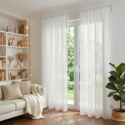 Artiss Blockout Curtains 2X 132x213cm Light Filtering Window Drapes Rod Pocket 10