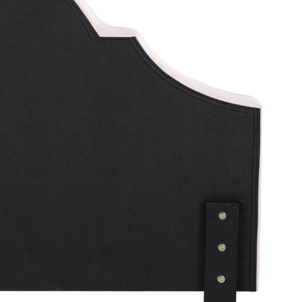 Artiss Bed Frame Bed Head Headboard Queen Velvet IRIS Beige 3