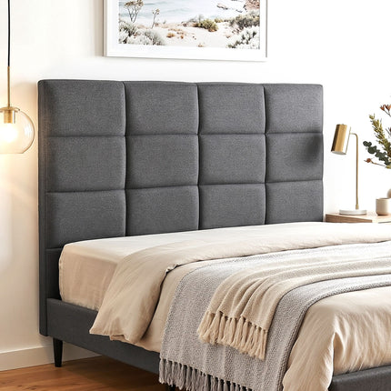 Artiss Bed Headboard Queen Bedhead Linen Fabric Charcoal 8