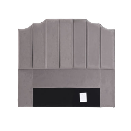 Artiss Bed Head Headboard Double Velvet 138CM - Grey 3