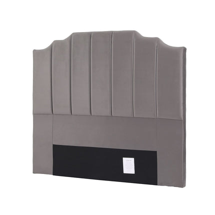 Artiss Bed Head Headboard Double Velvet 138CM - Grey 8