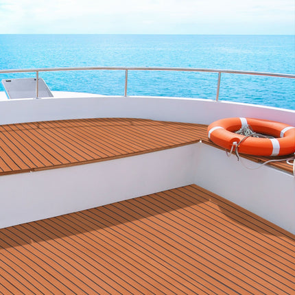 Seamanship EVA Foam Boat Flooring Mat Decking Sheet 240x90x0.6cm Dark Brown 7