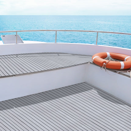 Seamanship EVA Foam Boat Flooring Mat Decking Sheet 240x90x0.6cm Light Grey 7