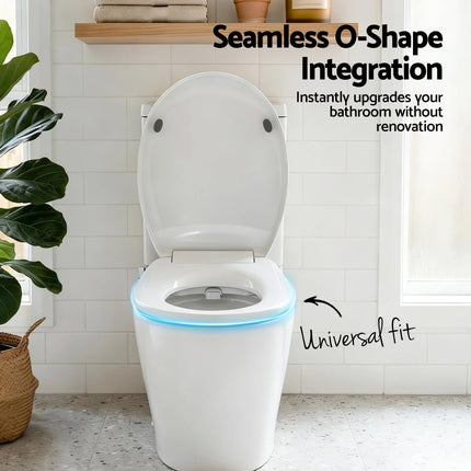 Cefito Non Electric Bidet Toilet Seat O-Shape Dual Nozzle Soft Close WaterMark DIY 5