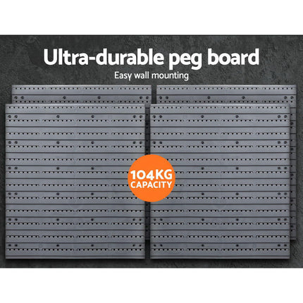 Giantz 88 Storage Bin Rack Wall Mounted 4