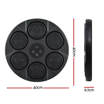 Everfit Music Boxing Machine Bluetooth Wall-Mounted Punch Target with LED Display & Gloves 2