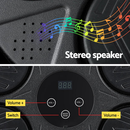 Everfit Music Boxing Machine Bluetooth Wall-Mounted Punch Target with LED Display & Gloves 6