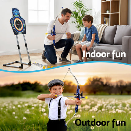 Keezi Kids Bow and Arrow Set Toy Archery Standing Target Suction Cup Arrows Goggles 5