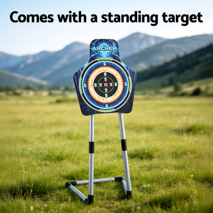Keezi Kids Bow and Arrow Set Toy Archery Standing Target Suction Cup Arrows Goggles 6