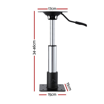 Seamanship Boat Seat Pedestal 34 - 46cm Adjustable Gas Lift 360 Degrees Swivel 2
