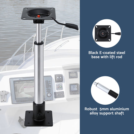 Seamanship Boat Seat Pedestal 55–75cm Adjustable Gas Lift 360 Degrees Swivel 2 Pack 4